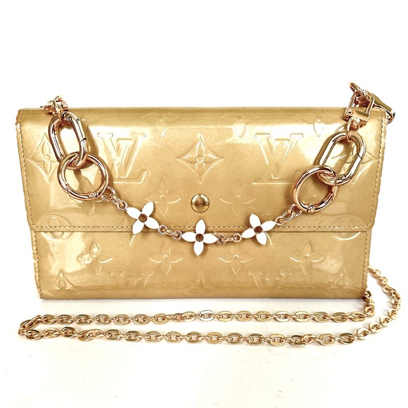 Louis Vuitton Handbags - Louis Vuitton Gold Monogram Chain Wallet